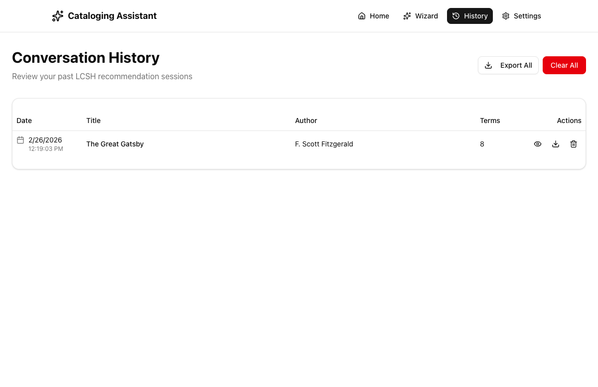 History with data